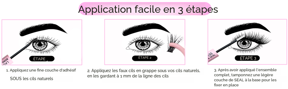 Kit d'extension de cils 20D+40D